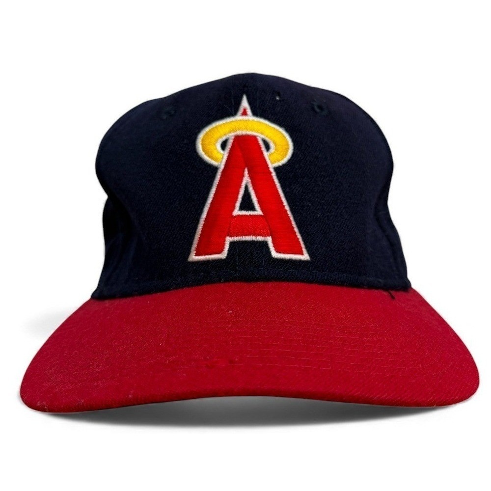 Vintage Anaheim Angels Baseball Cap Snapback Navy Red MLB Sports Specialties